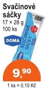 COOP DISKONT Doma svačinové sáčky nabídka