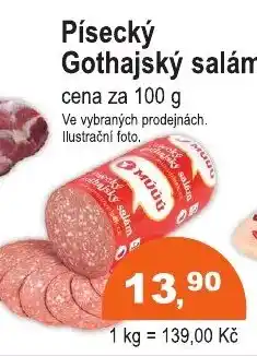 COOP DISKONT Muthi Písecký Gothajský salám nabídka