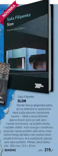 Knižní klub Saša Filipenko Slon nabídka