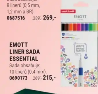 Emott liner sada essential