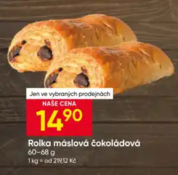 Hruška Rolka máslová čokoládová nabídka