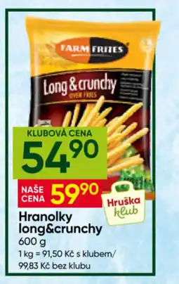 Hruška Farm frites hranolky long&crunchy nabídka