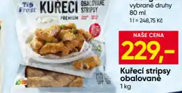 Hruška Kuřecí stripsy obalované nabídka