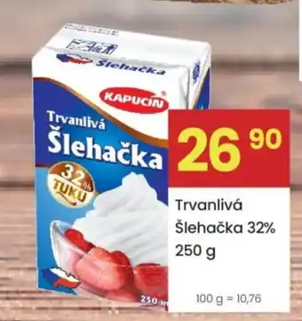Kapucin trvanlivá šlehačka