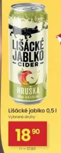 Kubík potraviny Lišácké jablko hruska nabídka