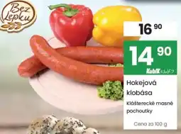 Kubík potraviny Kubík Hokejová klobása nabídka