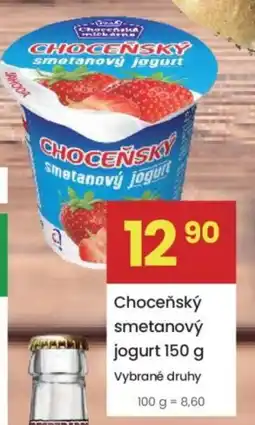 Kubík potraviny Choceňský smetanový jogurt nabídka