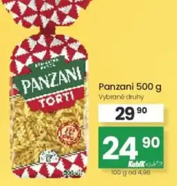 Kubík potraviny Panzani torti nabídka