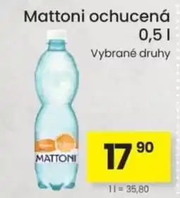 Kubík potraviny Mattoni ochucená nabídka