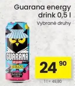Kubík potraviny Guarana energy drink nabídka