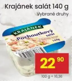Kubík potraviny Krajánek pochoutkový salát nabídka