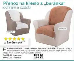 Decodoma Sherpa Přehoz na křeslo z „beránka“ nabídka