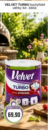 Prima Drogerie Velvet Turbo kuchyňské utěrky nabídka