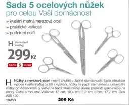 Decodoma Sada 5 ocelových nůžek nabídka