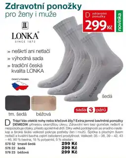 Decodoma Lonka zdravotní ponožky nabídka