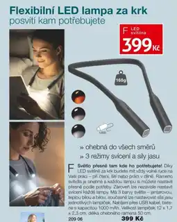Decodoma Flexibilní LED lampa za krk nabídka