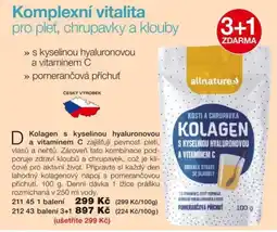 Decodoma allnature kolagen s kyselinou hyaluronovou a vitaminem c pomerančová příchuť nabídka