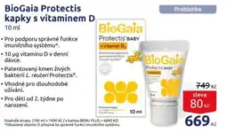 Benu BioGaia Protectis Baby kapky s vitaminem D nabídka