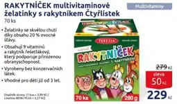 Benu Rakytníček multivitaminové želatinky s rakytníkem Čtyřlistek nabídka