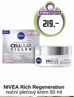 Prima Drogerie Nivea rich regeneration nabídka