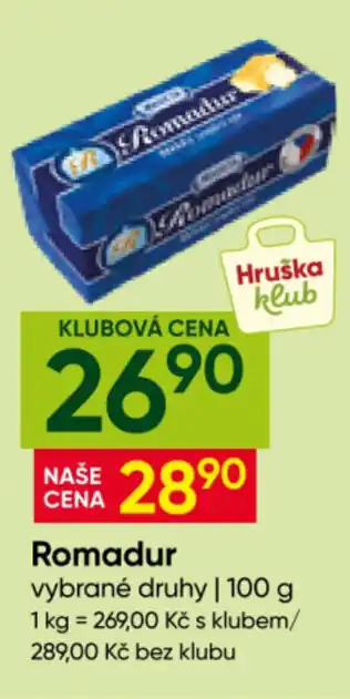Hruška Romadur vybrané druhy nabídka