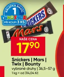 Hruška Snickers | Mars | Twix | Bounty nabídka