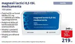 Benu Hořčík magnesii lactici 0,5 tbl. medicamenta nabídka