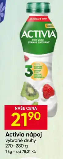 Hruška Activia nápoj nabídka