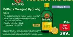 Benu Möller's Omega-3 Rybí olej Citron nabídka