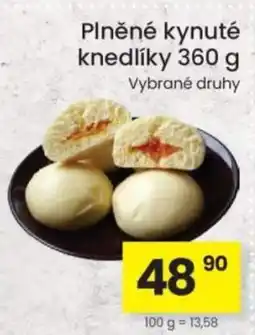 Kubík potraviny Plněné kynuté knedlíky nabídka