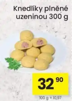 Kubík potraviny Knedlíky plněné uzeninou nabídka