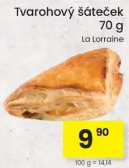 Kubík potraviny La Lorraine tvarohový šáteček nabídka