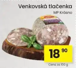 Kubík potraviny MP Krásno venkovská tlačenka nabídka
