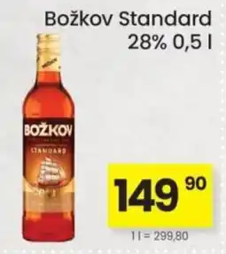 Kubík potraviny Božkov Standard nabídka