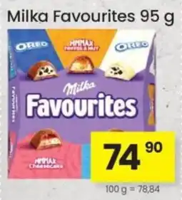 Kubík potraviny Milka Favourites nabídka