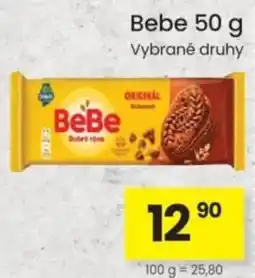 Kubík potraviny BeBe vybrané druhy nabídka