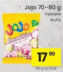 Kubík potraviny Jojo smoothies nabídka