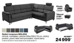 Sconto Malaga rohová, rozkládací nabídka
