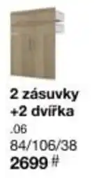 Sconto 2 zásuvky +2 dvířka .06 nabídka