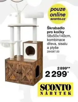 Sconto Sconto nábytek škrabadlo pro kočky nabídka