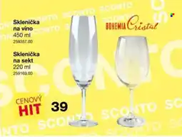 Sconto Bohemia Cristal sklenička na víno nabídka