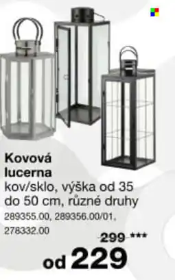 Sconto Kovová lucerna nabídka