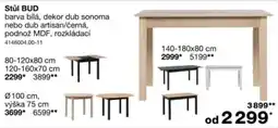 Sconto Stůl BUD nabídka