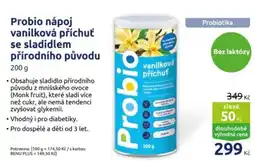 Benu Probio nápoj vanilková příchuť nabídka