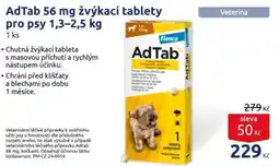 Benu AdTab 56 mg žvýkací tablety pro psy 1,3-2,5 kg nabídka
