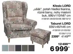 Sconto Lord křeslo a taburet nabídka
