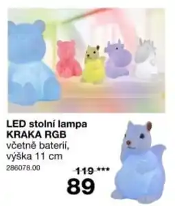 Sconto LED stolní lampa Kraka RGB nabídka
