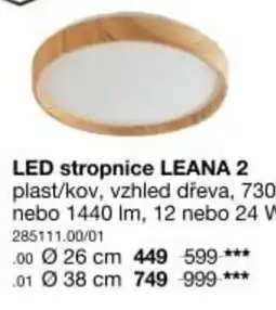 Sconto LED stropnice LEANA 2 nabídka