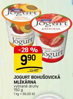 Flop Jogurt bohušovická mlékárna nabídka