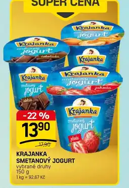 Flop Krajanka smetanový jogurt nabídka